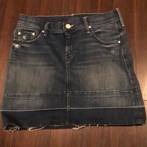 Mother Undone Hem miniskirt